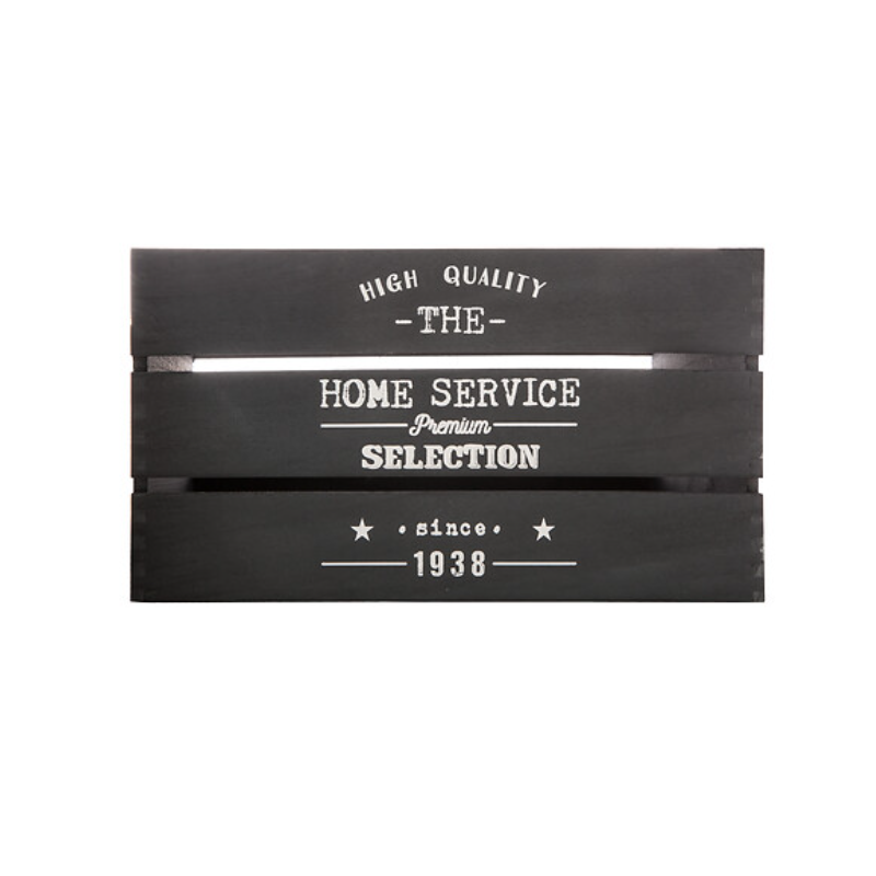 Caja Negra Grande Madera Home Service