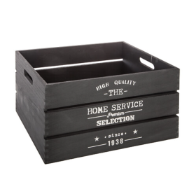 Caja Negra Grande Madera Home Service
