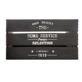 Caja Negra Mediana Madera Home Service 2