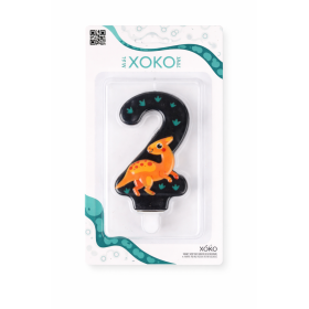 Vela De Cumpleaños Número 2 Dinosaurios De Partilandia 2