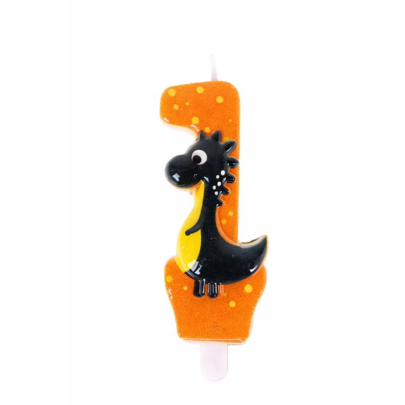 Vela De Cumpleaños Número 1 Dinosaurios De Partilandia