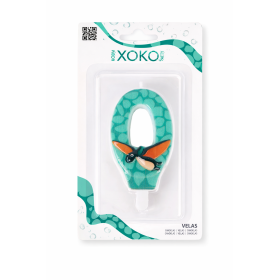 Vela De Cumpleaños Número 0 Dinosaurios  De Partilandia 2