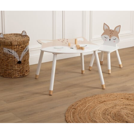 Mesa Infantil Con Forma De Zorro