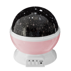 Luz De Noche Infantil Rosa Con Proyector