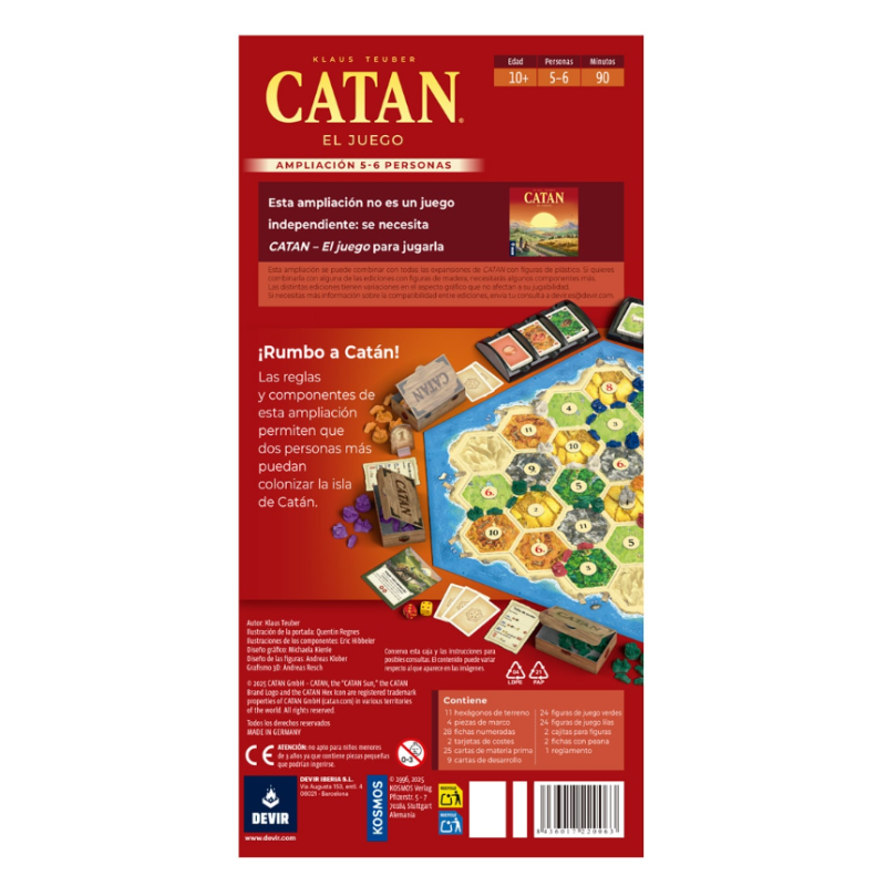 Catan Expansión 5-6 Jugadores