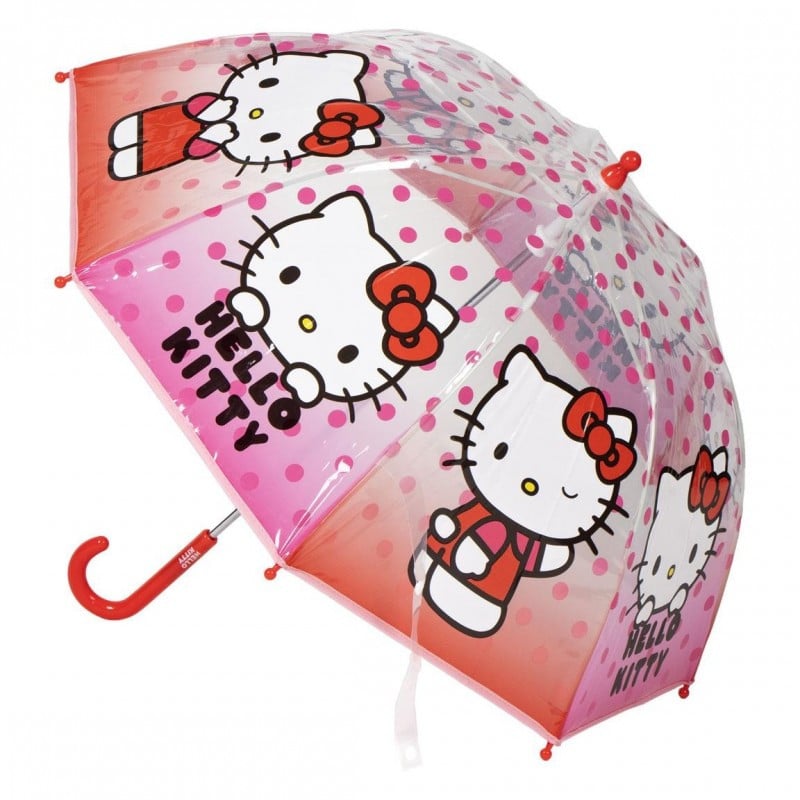 Paraguas Manual Por Burbuja Hello Kitty