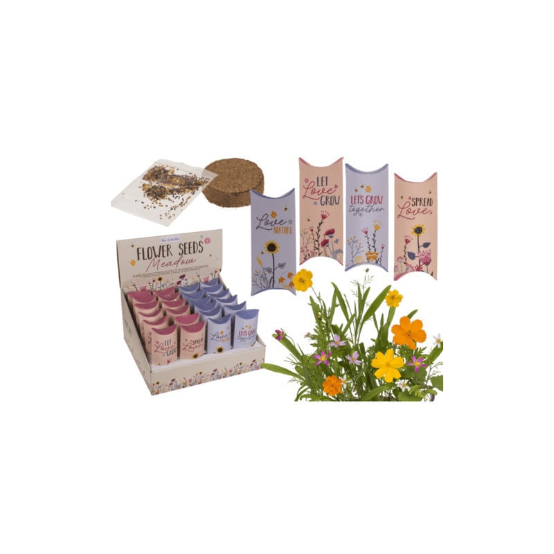 Caja Con Semillas De Flores Surtidos