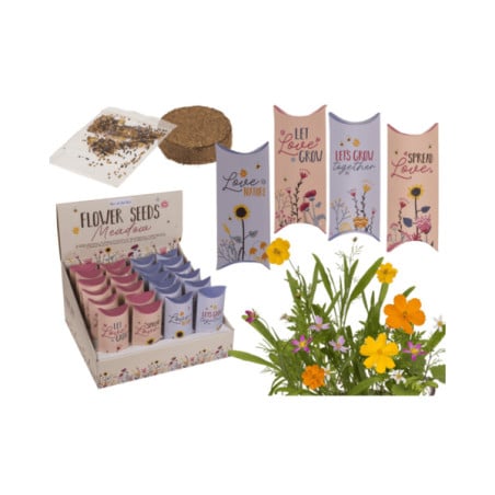 Caja Con Semillas De Flores Surtidos