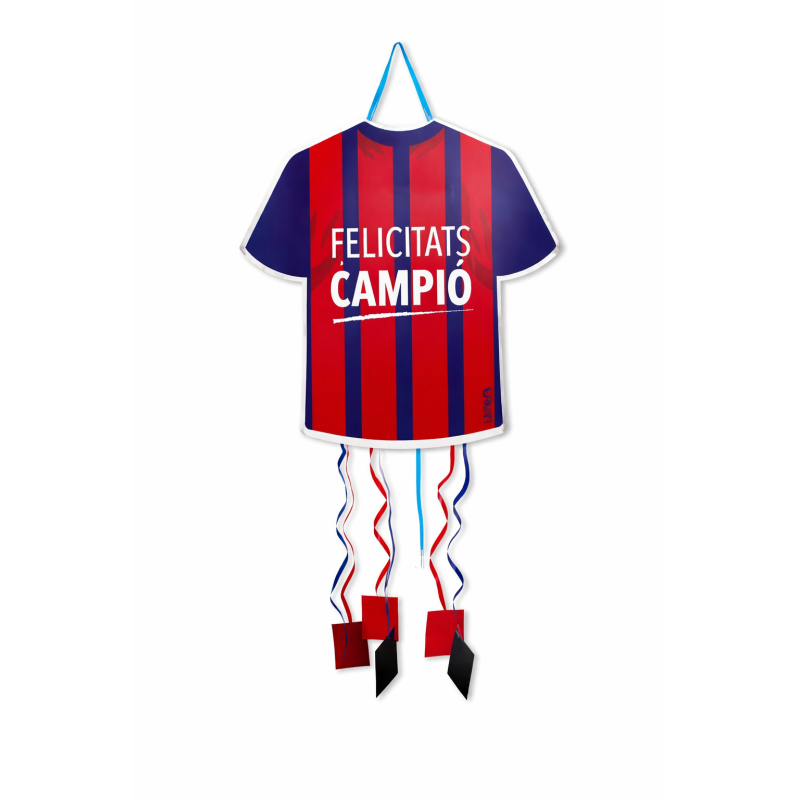 Piñata Camiseta Fútbol Azul Y Granate De Partilandia