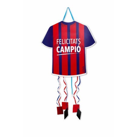 Piñata Camiseta Fútbol Azul Y Granate De Partilandia