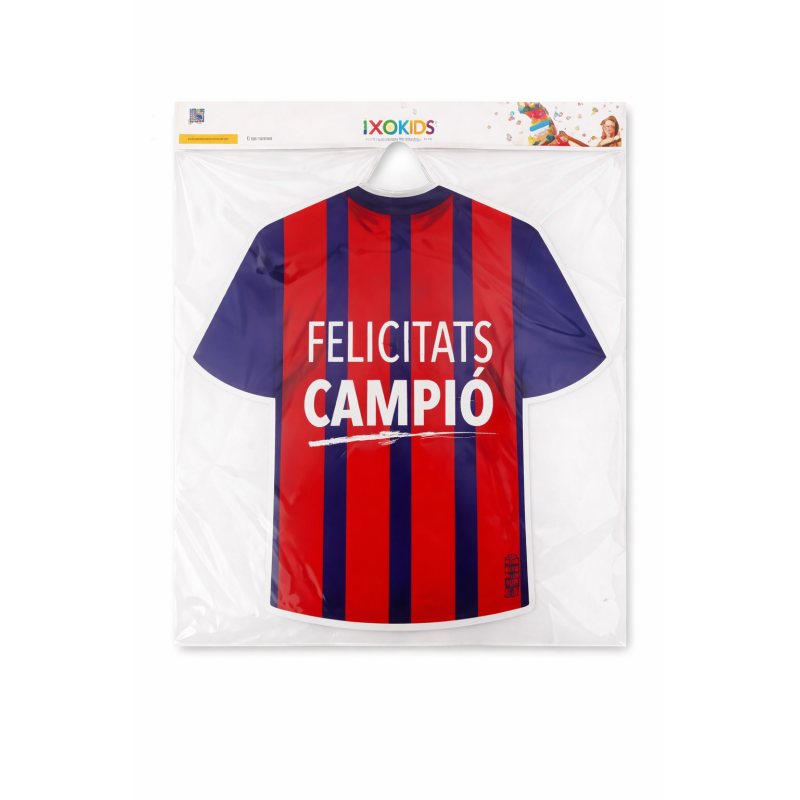 Piñata Camiseta Fútbol Azul Y Granate