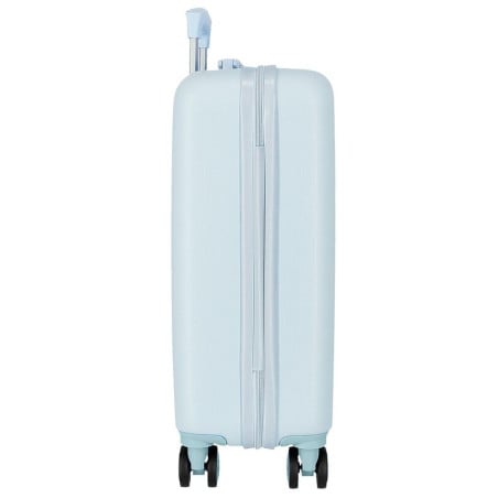Maleta De Cabina 55 cm Azul Claro Con Corazones