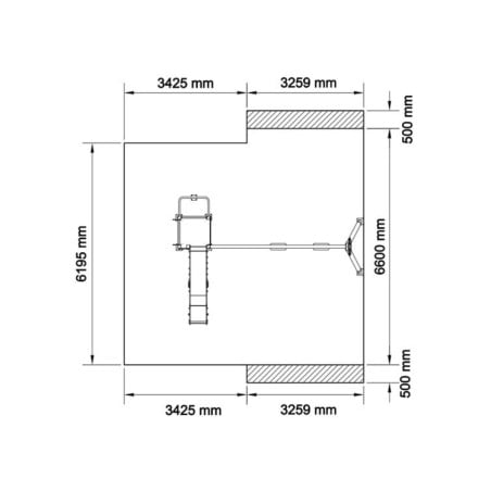 Parque infantil Beisbol con columpio doble  