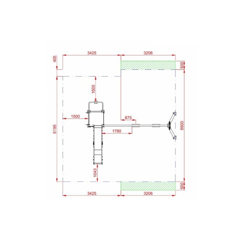 Parque infantil Beisbol con columpio doble  