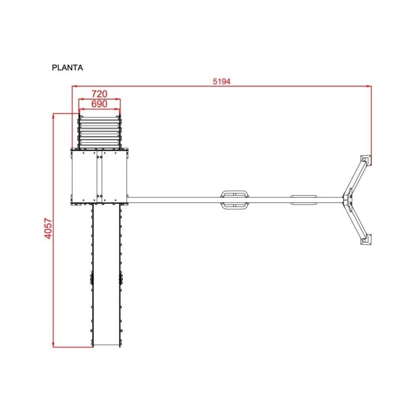 Parque infantil Tokio con columpio doble  