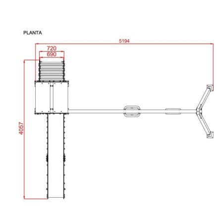 Parque infantil Tokio con columpio doble  