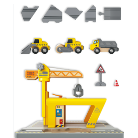 Set Construcción Con Grúa Ferrocarril 2