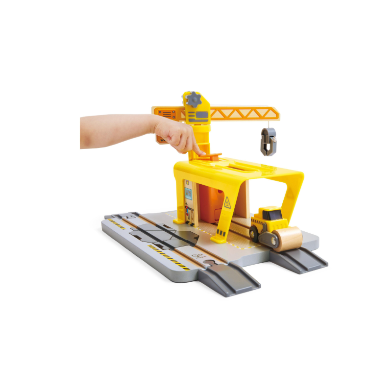 Set Construcción Con Grúa Ferrocarril