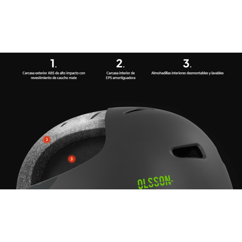 Casco Olsson Brothers Antracita Talla M/L