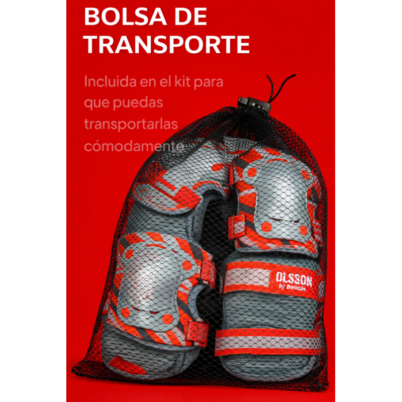 Kit Protecciones Rojo Olsson Brothers Talla XS/S