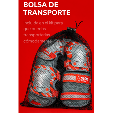 Kit Protecciones Rojo Olsson Brothers Talla XS/S