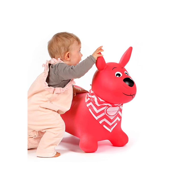 Ludi Perro Saltarín Rosa