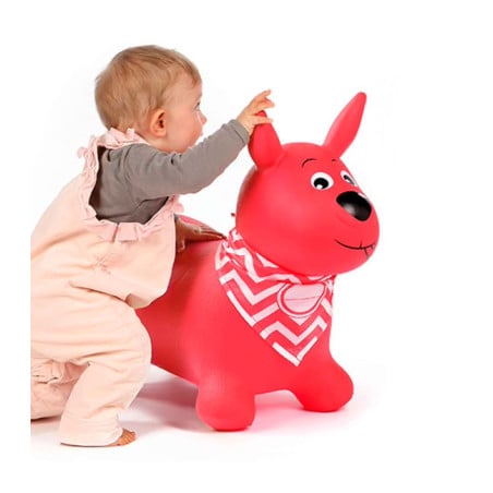 Ludi Perro Saltarín Rosa