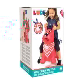 Ludi Perro Saltarín Rosa