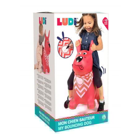 Ludi Perro Saltarín Rosa