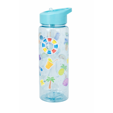 Botella Verano Con Pajita 800 Ml Surtida