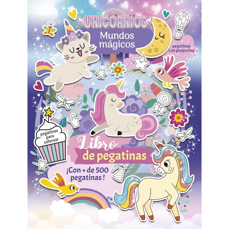 Unicornio Mundos Mágicos: Libro Pegatinas De Logística Libros