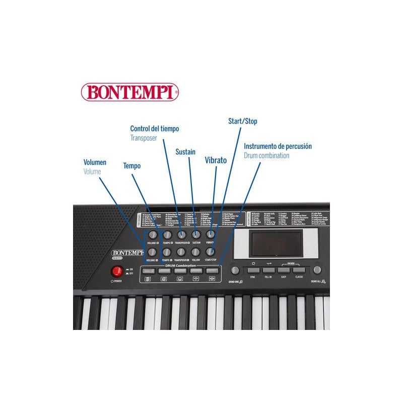 Bontempi-  Piano Elec C/61 Teclas