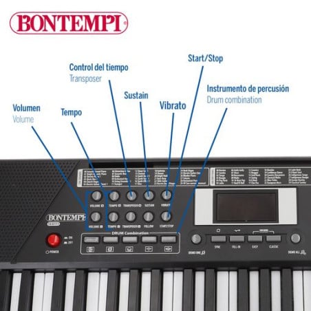 Bontempi-  Piano Elec C/61 Teclas