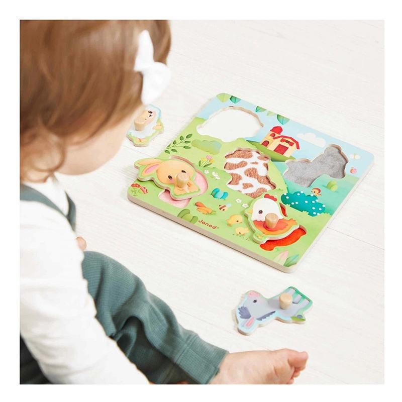 Puzzle Tactil De La Granja