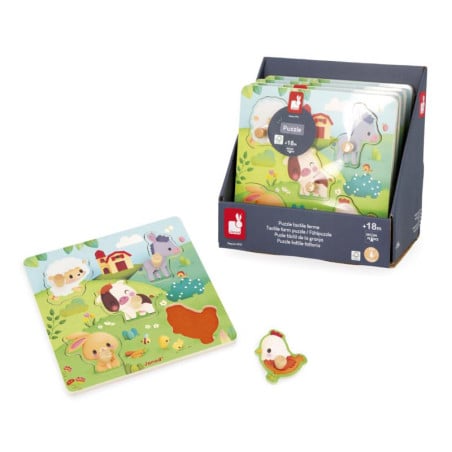Puzzle Tactil De La Granja