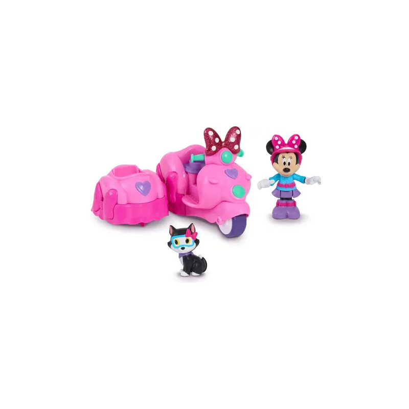 Minnie Mouse Con Moto Y Sidecar