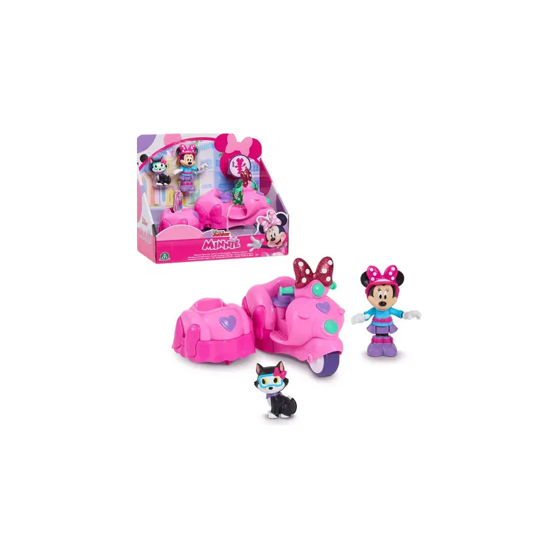 Minnie Mouse Con Moto Y Sidecar