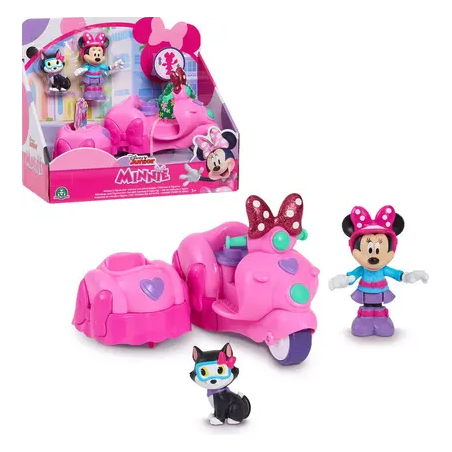 Minnie Mouse Con Moto Y Sidecar