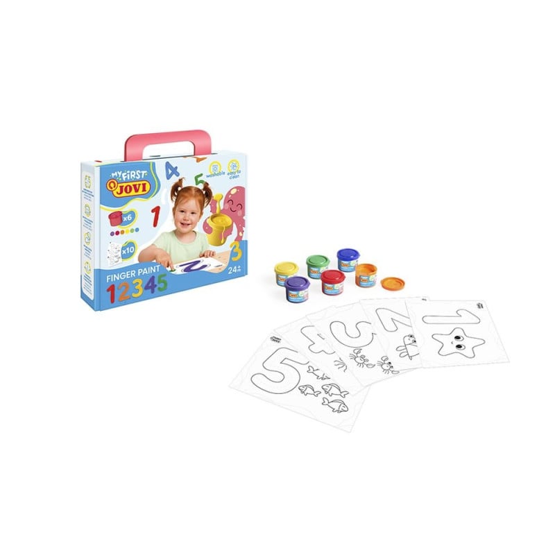 Maletín Pintura de Dedos Aprendiendo Números