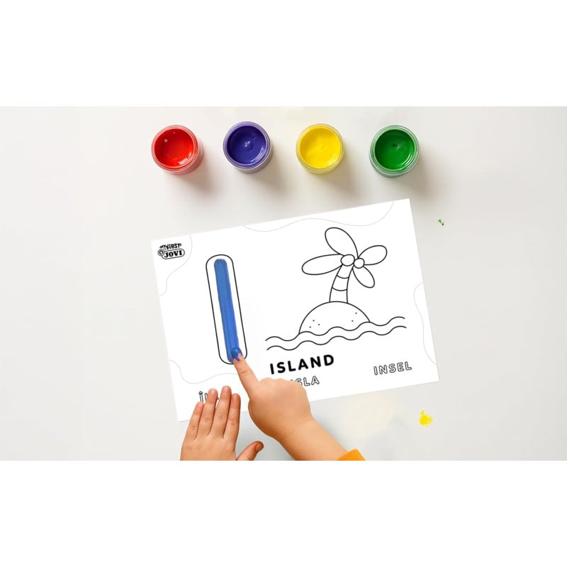 Jovi Maletín My First Pintura de Dedos Aprendo las Vocales