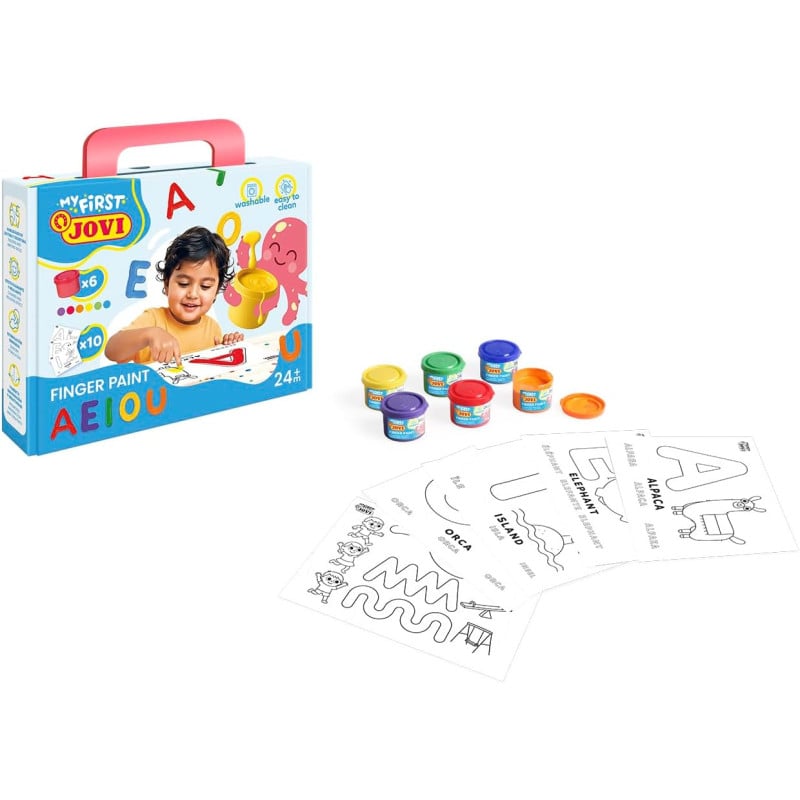 Jovi Maletín My First Pintura de Dedos Aprendo las Vocales