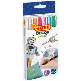 Jovi Estuche 6 Rotuladores Metálicos