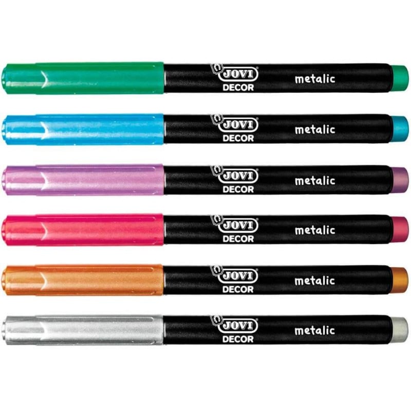 Jovi Estuche 6 Rotuladores Metálicos