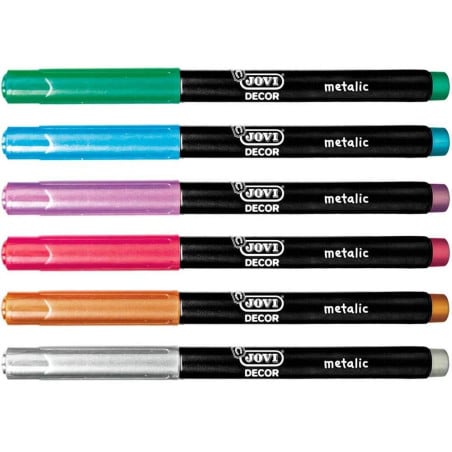 Jovi Estuche 6 Rotuladores Metálicos