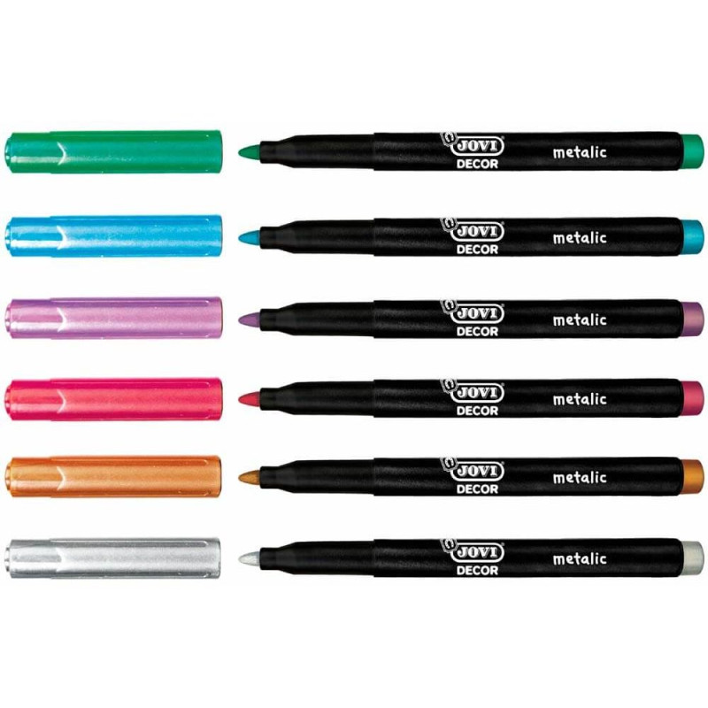 Jovi Estuche 6 Rotuladores Metálicos
