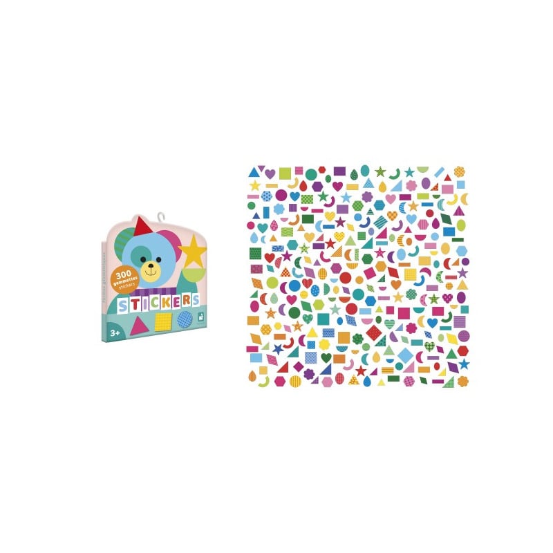 Janod 300 Pegatinas Formas Geométricas