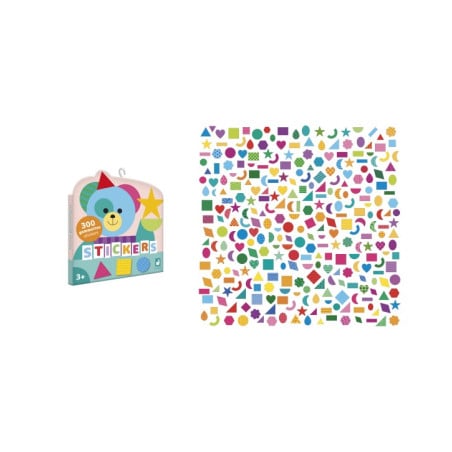 Janod 300 Pegatinas Formas Geométricas