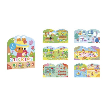 Janod Cuaderno de Pegatinas El Campo