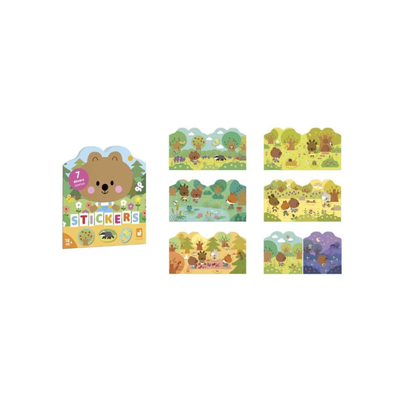 Janod Cuaderno De Pegatinas El Bosque