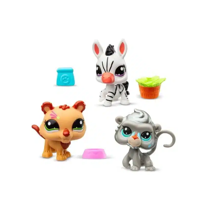 Pack De 3 Mascotas  Little Pet Shop Serie 2 Surtido